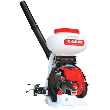 Tomahawk Motorized Fertilizer Spreader Broadcast 4 Gallon Seed Lawn Ice Melt Salt